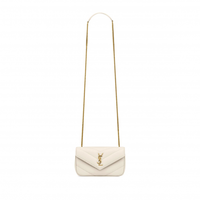 YSL LOULOU MINI IN LAMBSKIN 821749AAEAX9207 (20*12*5cm)